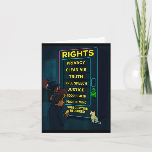 Everything For A Price Funny Satire Gift  Kaart (Voorkant)