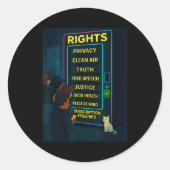 Everything For A Price Funny Satire Gift  Ronde Sticker (Voorkant)