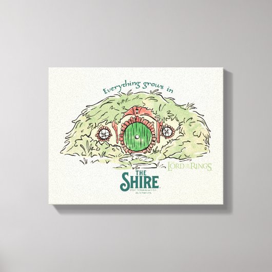 Everything Grows in THE SHIRE™ Canvas Afdruk (Voorkant)