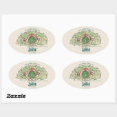 Everything Grows in THE SHIRE™ Ovale Sticker (Vel)