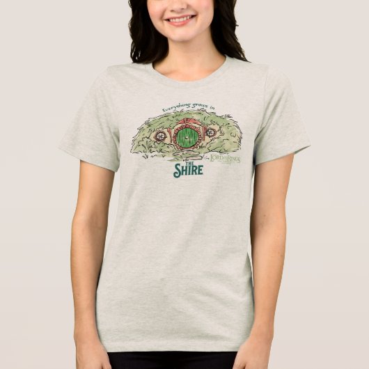 Everything Grows in THE SHIRE™ Tri-Blend Shirt (Voorkant)