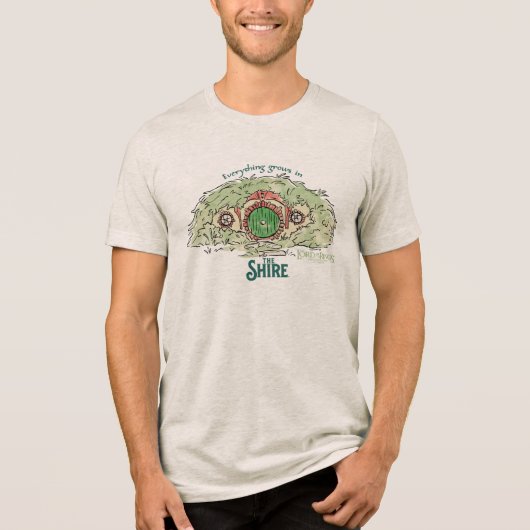 Everything Grows in THE SHIRE™ Tri-Blend Shirt (Voorkant)
