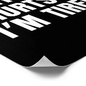 Everything Hurts And I'm Tired Funny Workout Gym F Poster (Hoek)