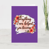 Everything I Am – Mother Love Quote Design Kaart (Voorkant)