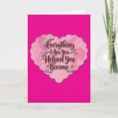 Everything I Am – Soft Floral Typography Art Kaart (Voorkant)