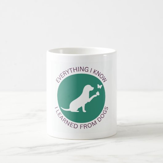 Everything I Know, I Learned from Dogs Coffee Mug Koffiemok (Center)