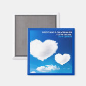 EVERYTHING IS CLEARER WHEN YOU'RE IN LOVE MAGNEET (Voorkant / Achterkant)