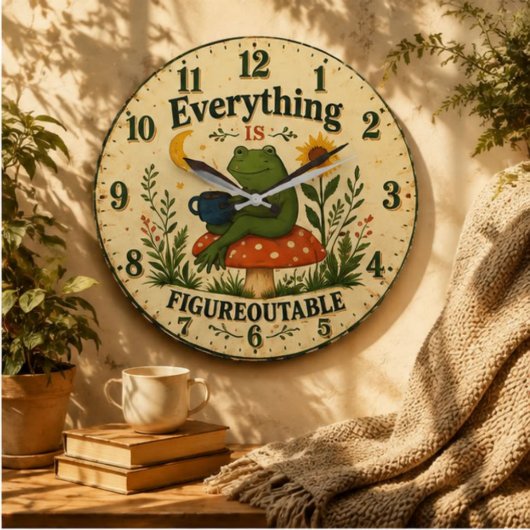Everything Is Figureoutable Frog Grote Klok