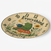 Everything Is Figureoutable Frog Papieren Bordje (Gekanteld)