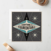 Everything Is Figureoutable Notitiekaartje (Voorkant / Achterkant in situ)