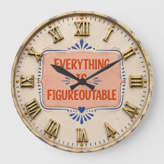Everything Is Figureoutable Positive Motivation Grote Klok (Voorkant)