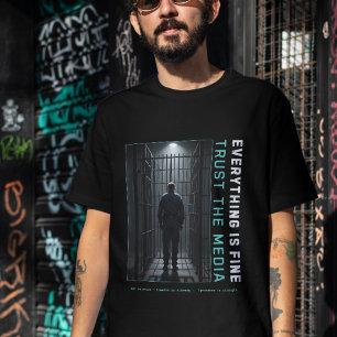 Everything Is Fine Dystopische Cyberpunk T-Shirt M