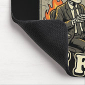 Everything Is Fine | Funny Skeleton Dumpster Fire Muismat (Hoek)