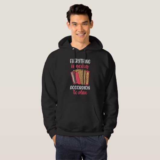 everything is going to accordion player hoodie (Voorkant volledig)
