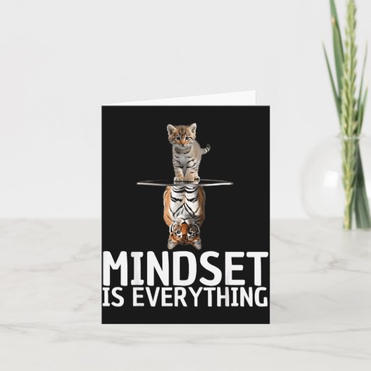 Everything Is Mindset Insrational Mind Motivationa Kaart (Voorkant)