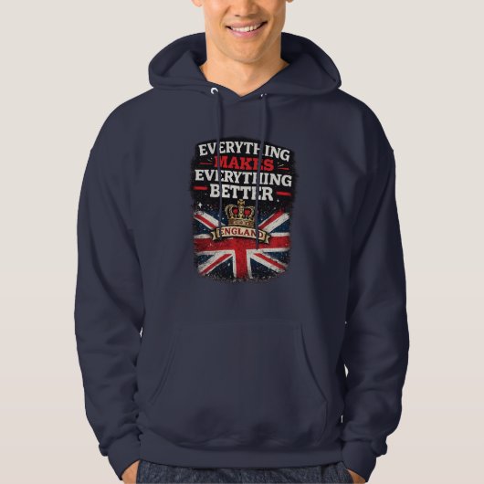 Everything Makes Everything Better – England Hoodie (Voorkant)