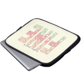Everything’s Going to Be Fine Cute Electronics Bag Laptop Sleeve (Voorkant onderkant)