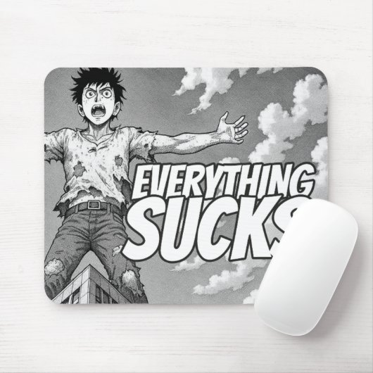 Everything Sucks Mousepad - Weirdest Timeline Muismat (Met muis)