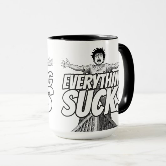 Everything Sucks Mug - Weirdest Timeline Mok (Voorkant rechts)