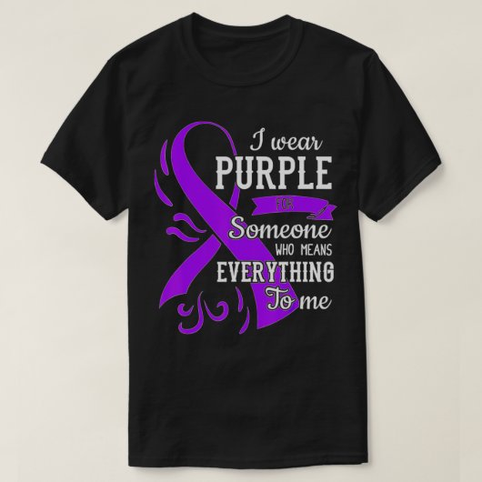 Everything To Me Epilepsy Day Purple Ribbon Epilep T-shirt (Design voorkant)