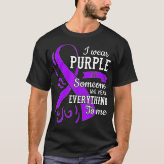 Everything To Me Epilepsy Day Purple Ribbon Epilep T-shirt