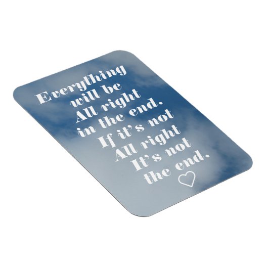 Everything will be all right in the end magnet 2 magneet (Rechterzijde)