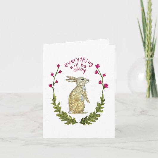 Everything Will Be Ok Greeting Card Kaart (Voorkant)