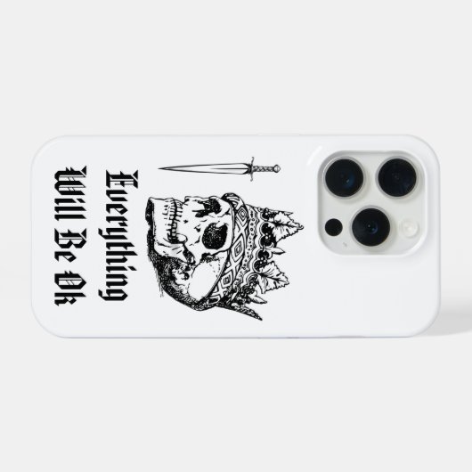 Everything Will Be OK iPhone 15 Pro Case Hoesje (Achterkant horizontaal)