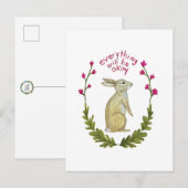 Everything Will Be Ok Postcard Feestdagenkaart (Voorkant / Achterkant)