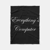 Everythings Computer In A Tesler Donald Trumps Ele Fleece Deken (Voorkant)