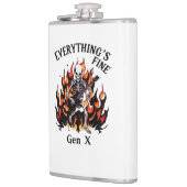 Everything's Fine Gen X - Vinyl verpakte fles Heupfles (Links)