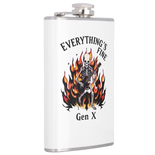 Everything's Fine Gen X - Vinyl verpakte fles Heupfles (Rechts)