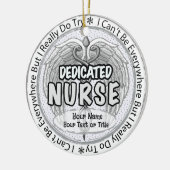 Everywhere nurse keramisch ornament (Links)