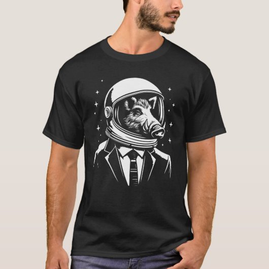 everzwijn als astronaut in de kosmos t-shirt (Voorkant)