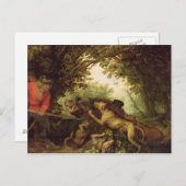 Everzwijn jacht, 1611 briefkaart (Voorkant / Achterkant)