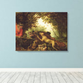 Everzwijn jacht, 1611 canvas afdruk (Insitu (Houten vloer))