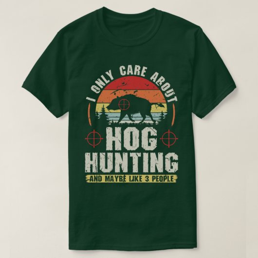 Everzwijn jacht Hog Hunter T-shirt (Design voorkant)