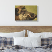 Everzwijnen kop (Lelijk varken) Canvas Afdruk (Insitu (Slaapkamer))