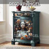 Eve's Dream Among the Flowers - Decoupage - Tissuepapier