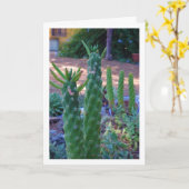 Eve's Pin Cactus Planten Kaart (Gele Bloem)