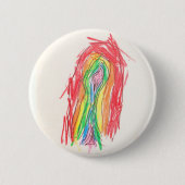 Eve's regenboogButton Ronde Button 5,7 Cm (Voorkant)