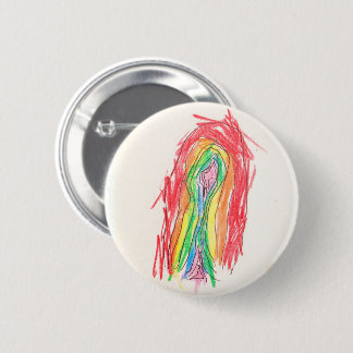 Eve's regenboogButton Ronde Button 5,7 Cm