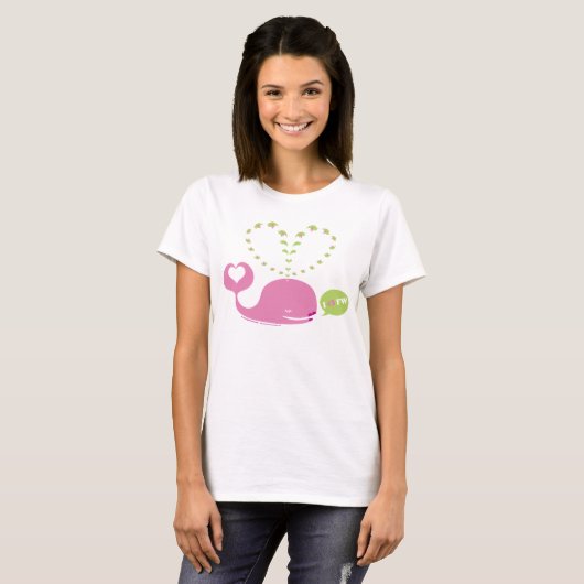 EveWhale-dames Baby Doll T-shirt (Voorkant volledig)
