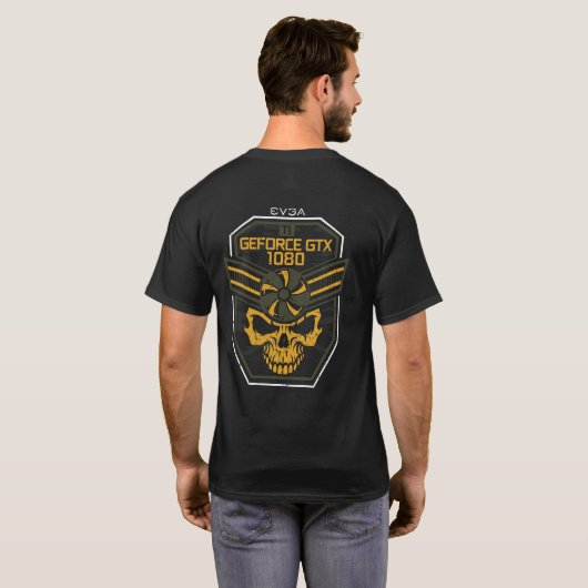 EVGA GTX 1080 Ti "Skull & Cooling Power" T-shirt (Achterkant volledig)