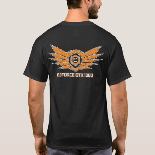 EVGA GTX 1080 TI "Winged Performance" T-shirt (Achterkant)