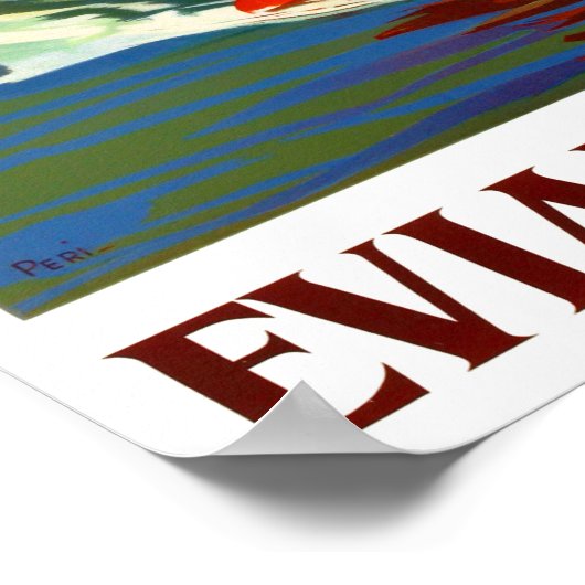 Evian France vintage Poster (Hoek)