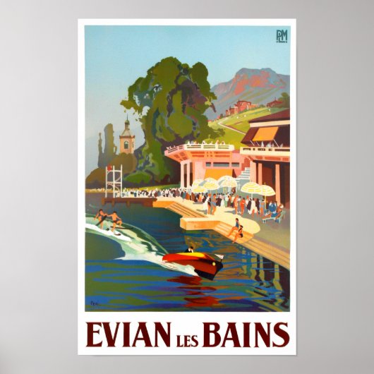 Evian France vintage Poster (Voorkant)