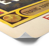 Evian, Lac Léman, Paris - Lyon - Méditerrannée Poster (Hoek)