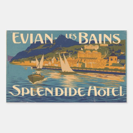 Evian Les Bain Zwitserland Rechthoekige Sticker (Voorkant)