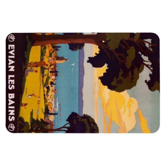  Évian-les-Bains, Rhône-Alpes, Frankrijk - Magneet (Horizontaal)